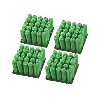 100 kozarcev 8 mm x 29mm Zeleno Plastično Pritrdilne moznike za 2-5 mm Vijake