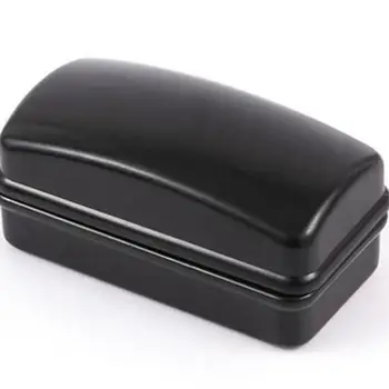 120pcs/veliko Črno Plastično zapestne gumbe Polje 77x39x36mm manšetni kovček Škatel Nosilec za Shranjevanje Nakita Polje Debelo