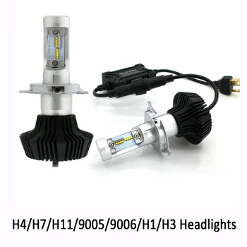 2pcs H4 LED Smerniki Komplet Visoko Nizko Žarka H7 H11 9005 9006 H1 4000lm 6000K Super Bele Luči za Meglo Za Auto Avto Žarnice 12V