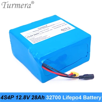 32700 Lifepo4 Baterije 12.8 V 28Ah 4S4P s 4S 40A BMS Uravnotežen za Avto in Električni Čoln Neprekinjeno Napajanje 12V Turmera