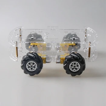 60mm Mecanum Kolesa Ohišje 4WD Daljinski upravljalnik Mobilni Robot Kovinske Platforme za Vgradnjo 4pcs TT Motorji DIY Maker Učenje