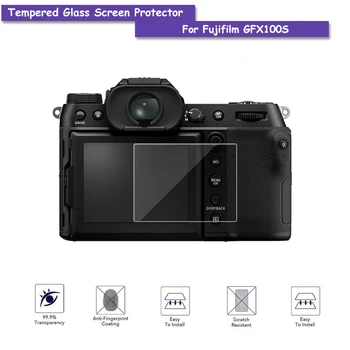 9H Kaljeno Steklo LCD Screen Protector Ščit Film Kože za Fuji Fujifilm GFX100S Dodatki