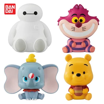 Bandai Resnično Gashapon Disney Anime Pooh Medved Dumbo Baymax Znak Srčkan Lutka Figuric Model Otroci Igrače Božična Darila