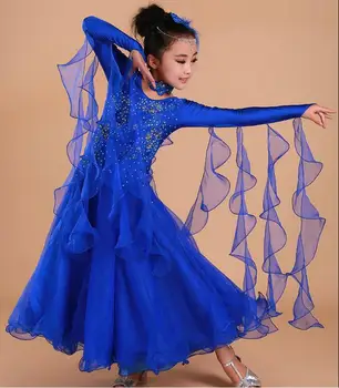 Grils Sodobno Plesno obleko Otrok Valček Standard plesna Predstava Fazi Plezati Dvorana