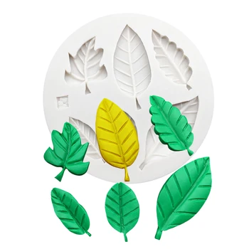 Leaf Silikonsko Plesni Sugarcraft Cupcake Peko Plesni Fondat Torta Dekoraterstvo Orodja