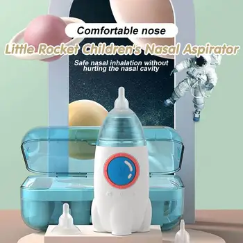 Malo Raketa Baby Nosni Aspirator 3IN1 Nos Čistilo Silikonski Nastavljiva Sesalna Varnost Priročno Nizka raven Hrupa Baby Zdravstvenega Varstva