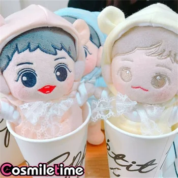 Na Zalogi KPOP Star EXO Park Chan-yeol Baek Hyun Plišastih 15 cm Punčko Oblačila Cosplay otroške Igrače Za Dekle Anime Igrače Slika Darila