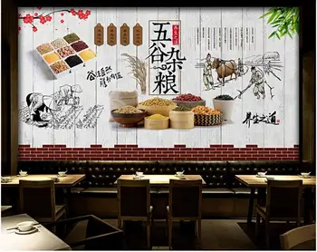 Po meri photo 3d prostoru ozadje Kitajski zdravje in zdravje žit ozadju doma dekor 3d stenske freske ozadje za steno 3 d