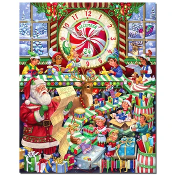 Santa Claus Diamond Slikarstvo Celoten Kvadratni/Krog Mozaik Navzkrižno Šiv Doma Toplo Okraski za Božično Darilo otrokove Najljubše