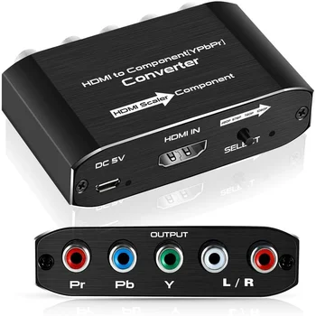 YPbPr, Da HDMI je združljiv 4K 60Hz Video Audio Converter Adapter za DVD PSP, Xbox PS2, Da HDTV Monitor RGB 5RCA