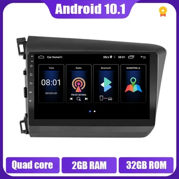 Za HONDA CIVIC 2012 2013 2014 2015 2din Android 11 avtoradio Večpredstavnostna Video MP5 Predvajalnik, GPS Navigacija glavne enote Wifi, BT
